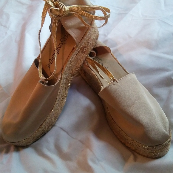 YSL Shimmer Metallic Platform Espadrilles - Picture 4 of 12